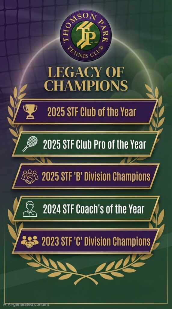 Thomson Park Tennis Club Awards